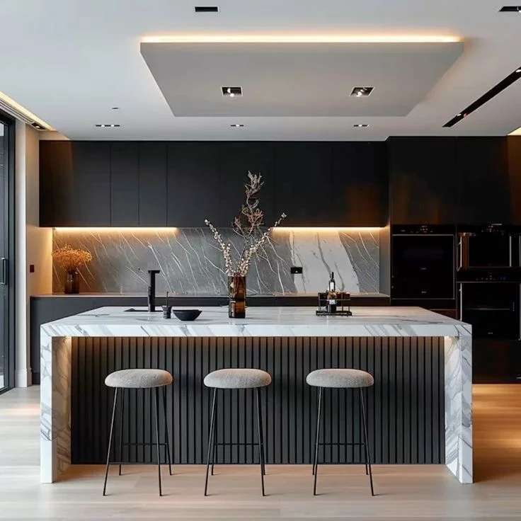 Dark & Coloured Kitchens